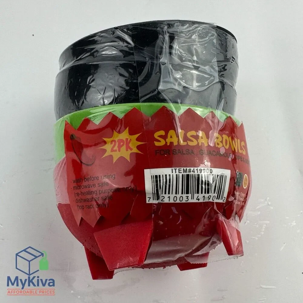 3 Pack Salsa Bowls Plastic Mexican Molcajete Chips Guacamole Bowls Serving Dish